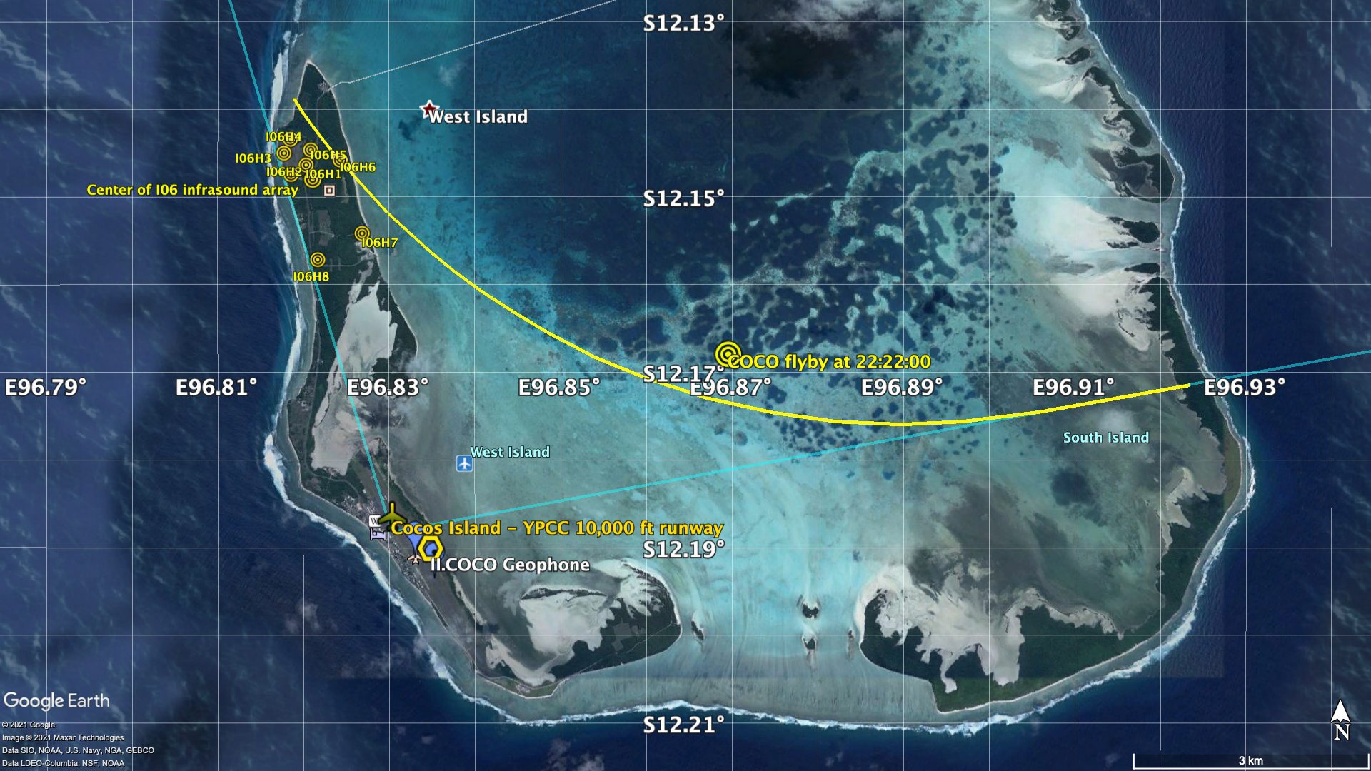 Acoustic Evidence for an MH370 Flyby at Cocos Island Flight MH370 Acoustic